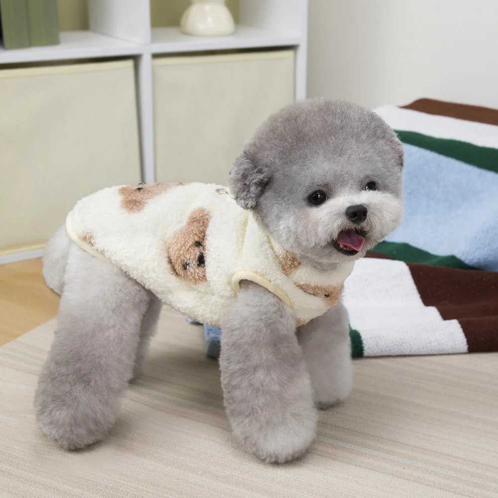 Dog Winter Warm Sweater Puppy Clothes for Small and Medium Doggy Pomeranian Chihuahua Costume With DRing Fleece Clothing CatW251017