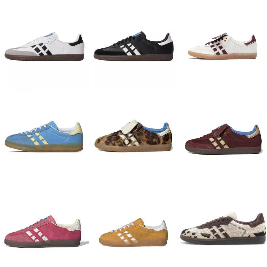 Designer women's shoes T shoes leather stripes men's and women's sports board shoes lovers strawberry bear pink training shoes