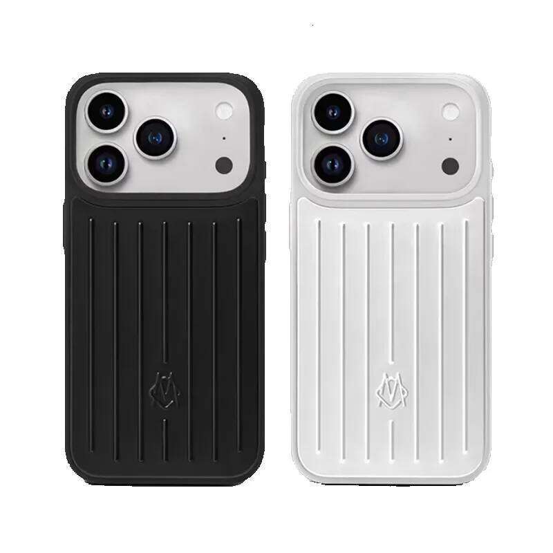 RIM Sier Phone Suitcase Designer Case for Apple iPhone 17 Pro Max 16 15 14 13 Polycarbonate Aluminum Alloy MagSafe Cover Coque Funda Titanium