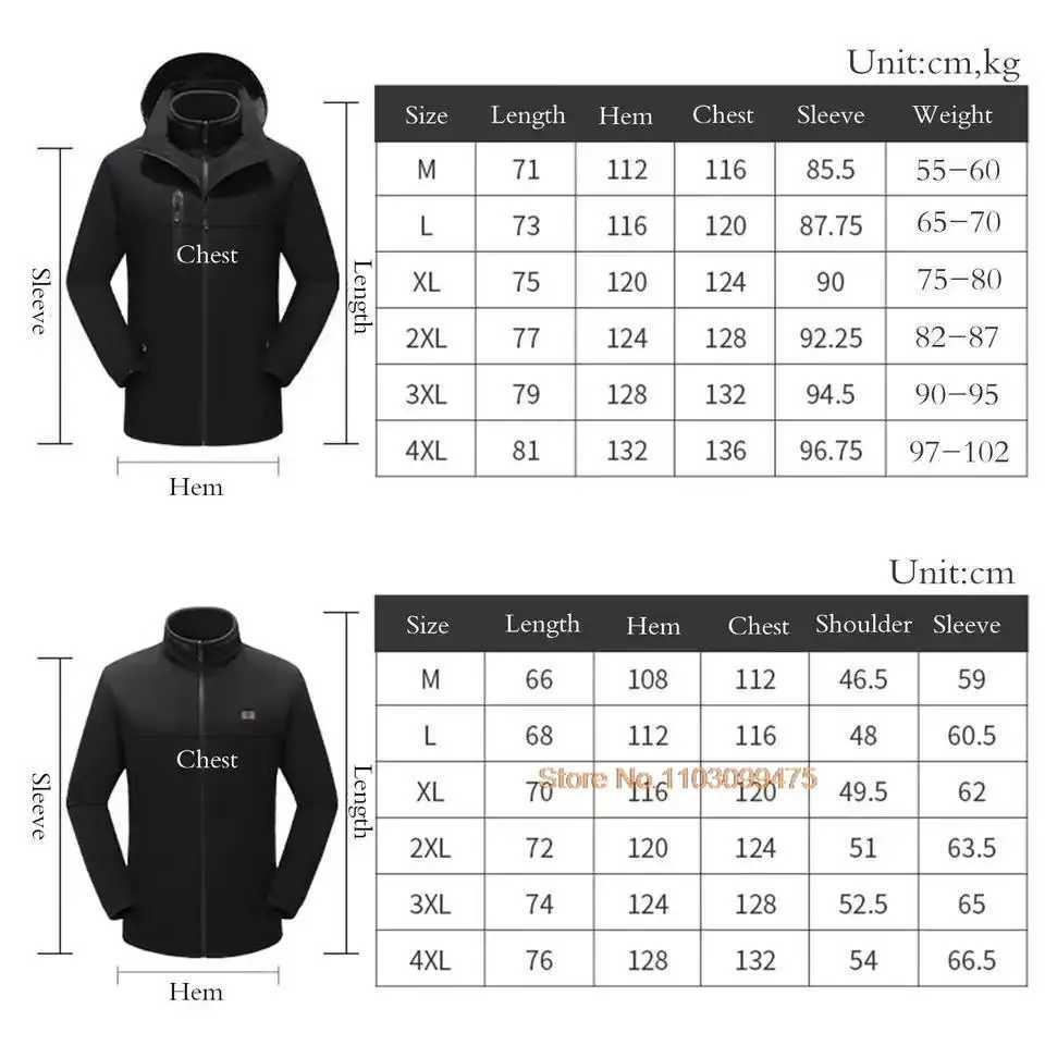 Heated Jacket Men Warm Vest USB Self Heating Jacket Women 15 Areas Heated Coat Ski Camping Hiking Winter Cotton Clothes Washed H251017