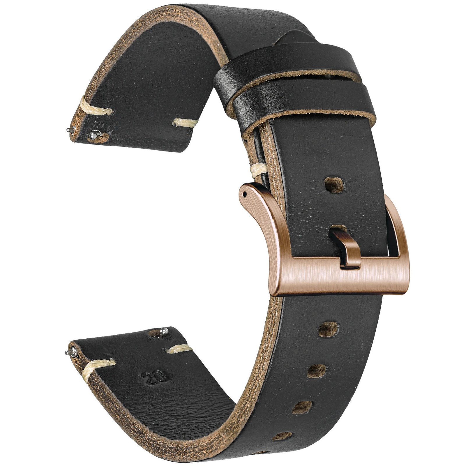 Hemsut Horse Hip Leather Watch Bands for Men Women Horween Chromexcel Leather Quick Release Handmade Watch Strap Soft Vintag 251016
