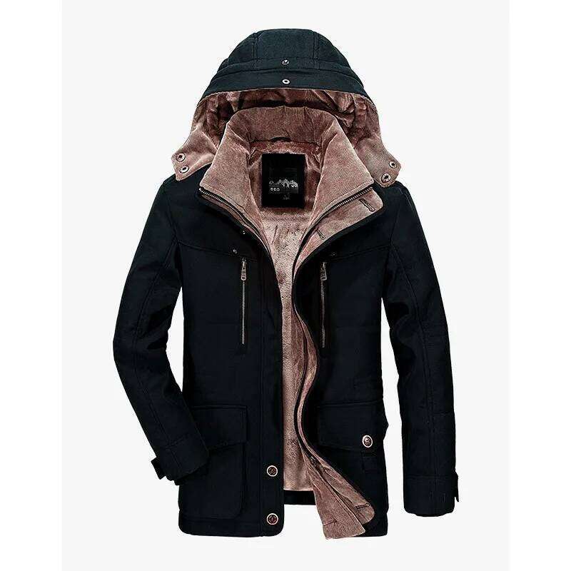 Thick Warm Padded Parkas Cotton Jacket Thick Casual Men's Parkas Winter Trend S-6XL Plus Size Outdoor Winter Jackets Men Down Cotton