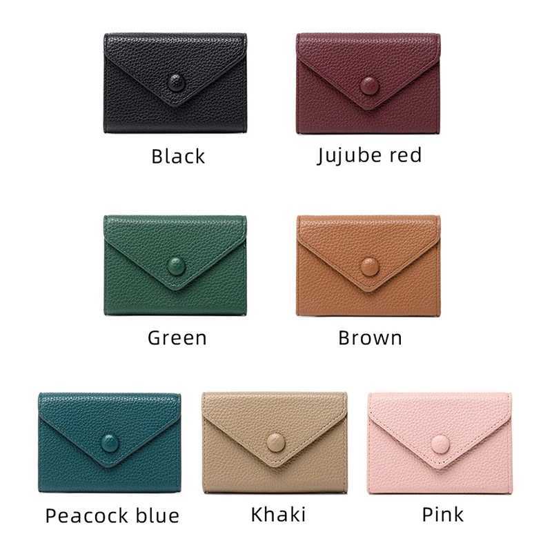 RFID AntiTheft Brush Organ Card Bag lychee Grain Soft Skin Simple Coin Wallet MultiCard Lightweight Small Card Bag NewW251017