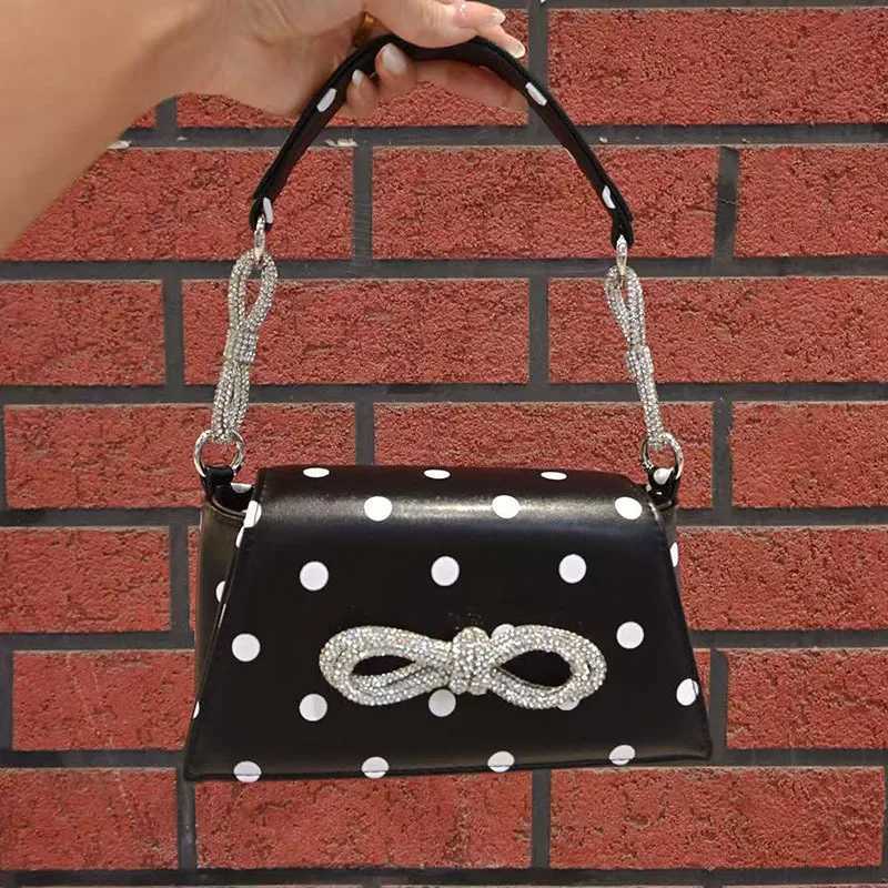 Feng Xiaoxiangfeng Handbag Polka Dot Harajuku Butterfly Decorative Shoulder Underarm Bag Trendy Personality Bag Z251017