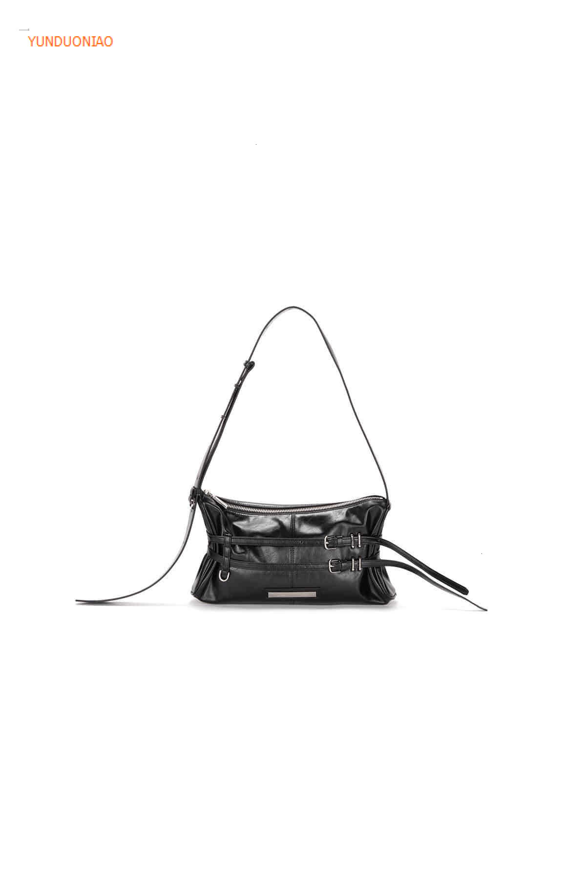 Autumn and Winter New Solid Color Designer Bag Double Drawstring Strap Single Shoulder Underarm Bag Luxury Handbag Minimalist Women's Shoulder Ba