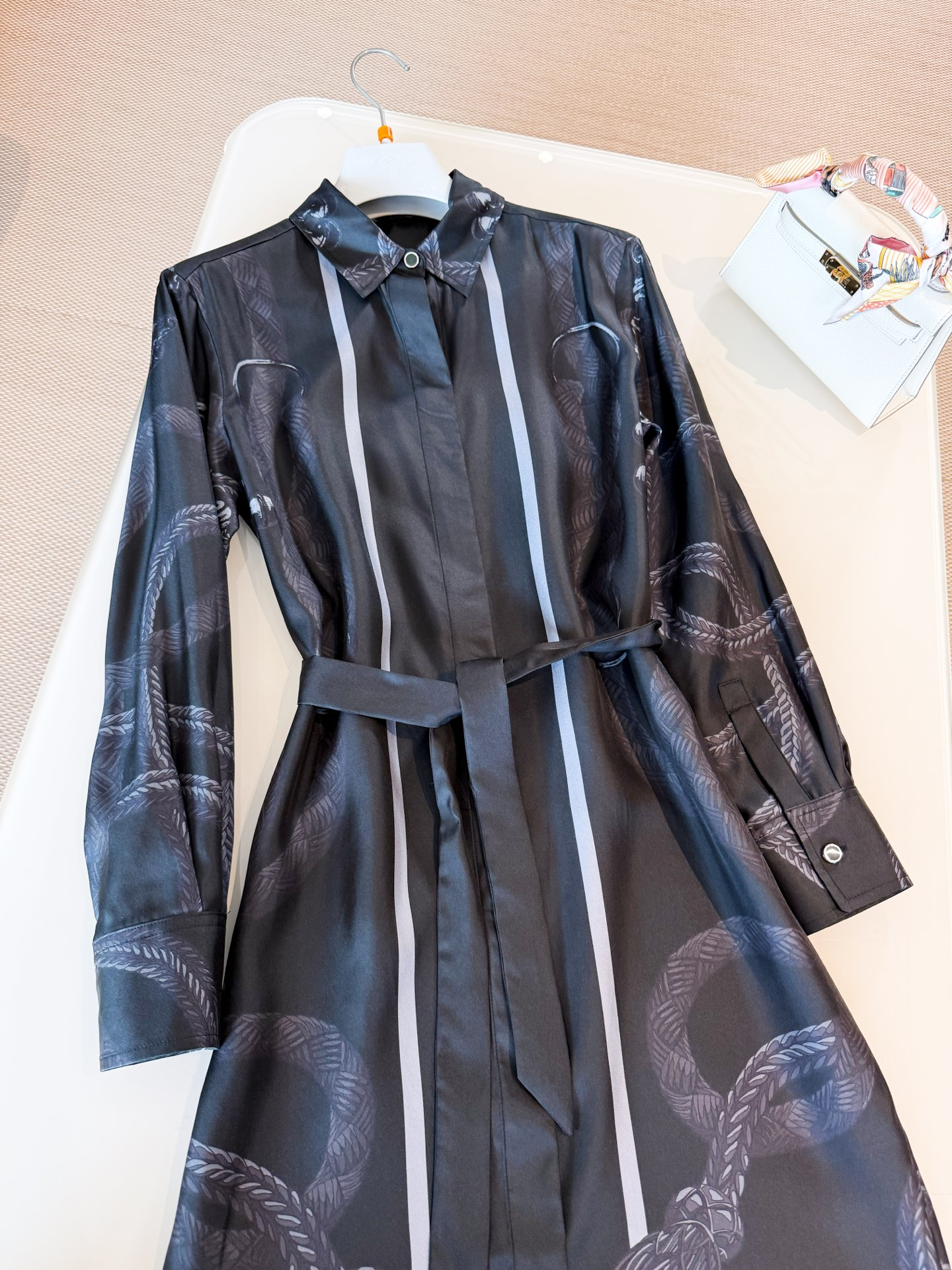 H brand designer silk shirt Brides Gala en Fleurs Womens summer shirt casual business shirt office lady Fashion OOTD88