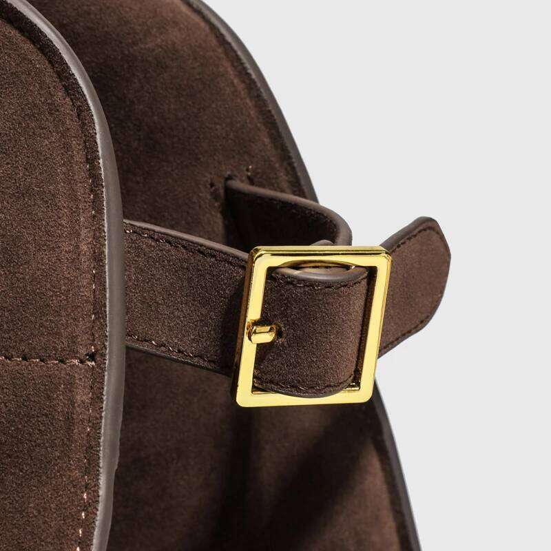 Vintage Faux Suede Tote Bag For Women Designer Handbags Purses New In PU Top Handle Large Capacity Underarm Shoulder