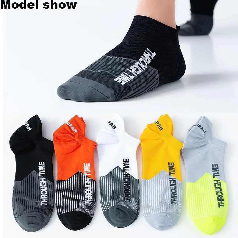 5 PairsLot Spring Summer Mens Sports Running Socks Protective Ankle Socks Thin Breathable Deodorant Fitness Short Socks 3844 C251017