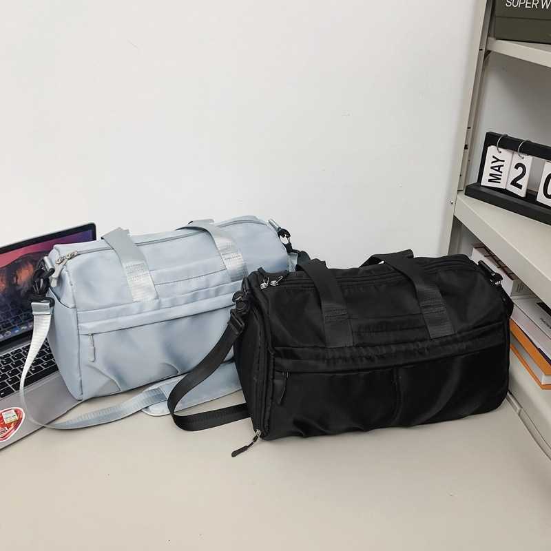 Lightweight Single Shoulder Handbag for Short Trips, Dry and Wet Separation, Large Capacity Sports Training Bag, Trendy Fashion Travel Bag 250415
