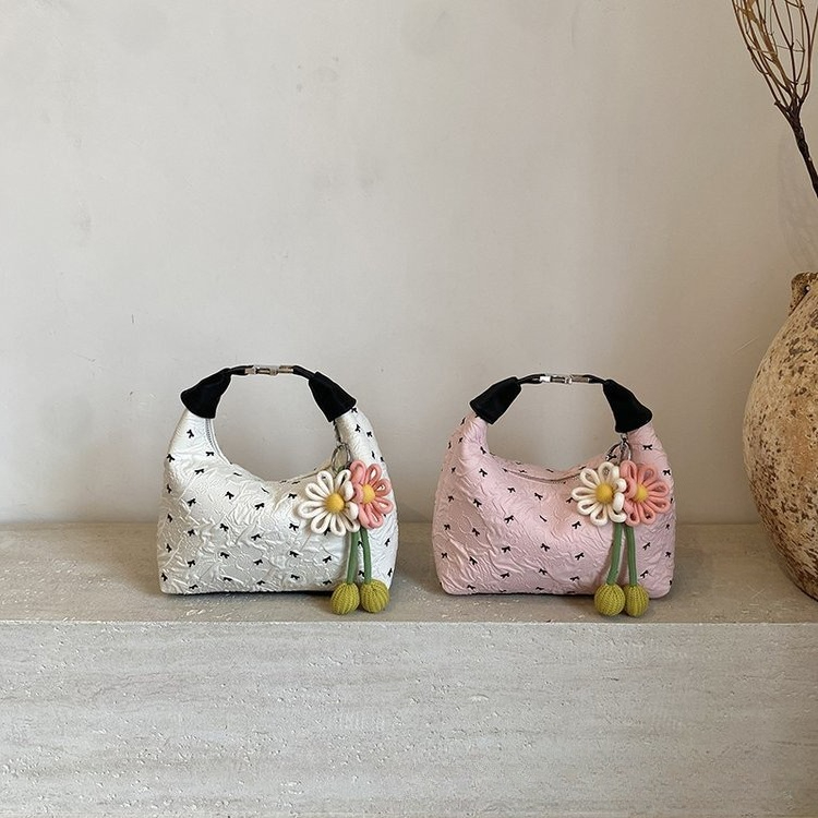 New Cute Bow Single-shoulder Bag and Color-matched Crossbody Bag