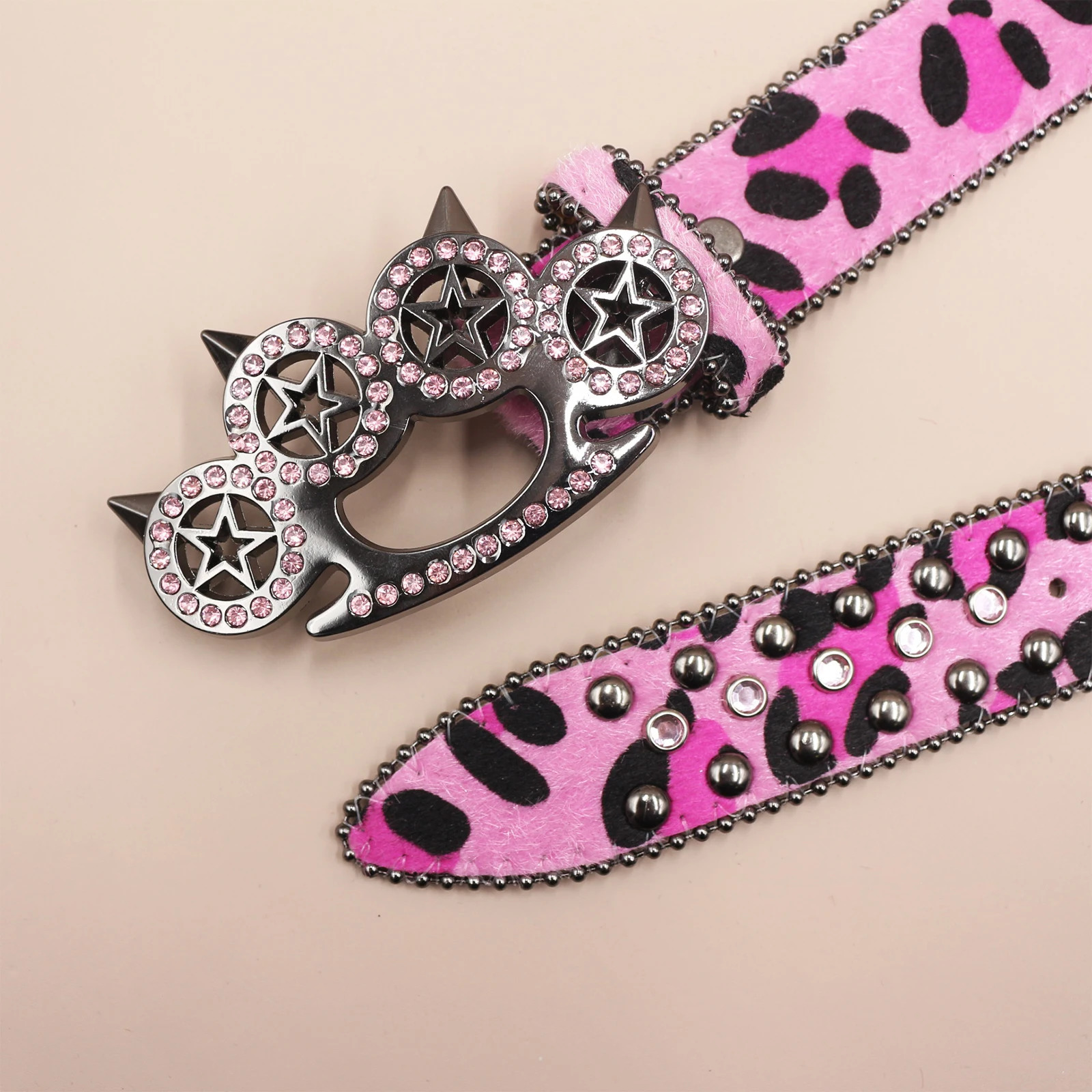 Leopard Shiny Adult Strap Cowboy Cowgirl Cinturones Para Hombre Supplies Western Rhinestone Belts Metal Diamond Casual 251010