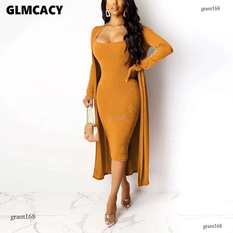 Women 2 Pieces Autumn Winter Velvet Outfits Long Sleeve Cardigans and Bodycon Dress Sets Classy Church Party Clothing