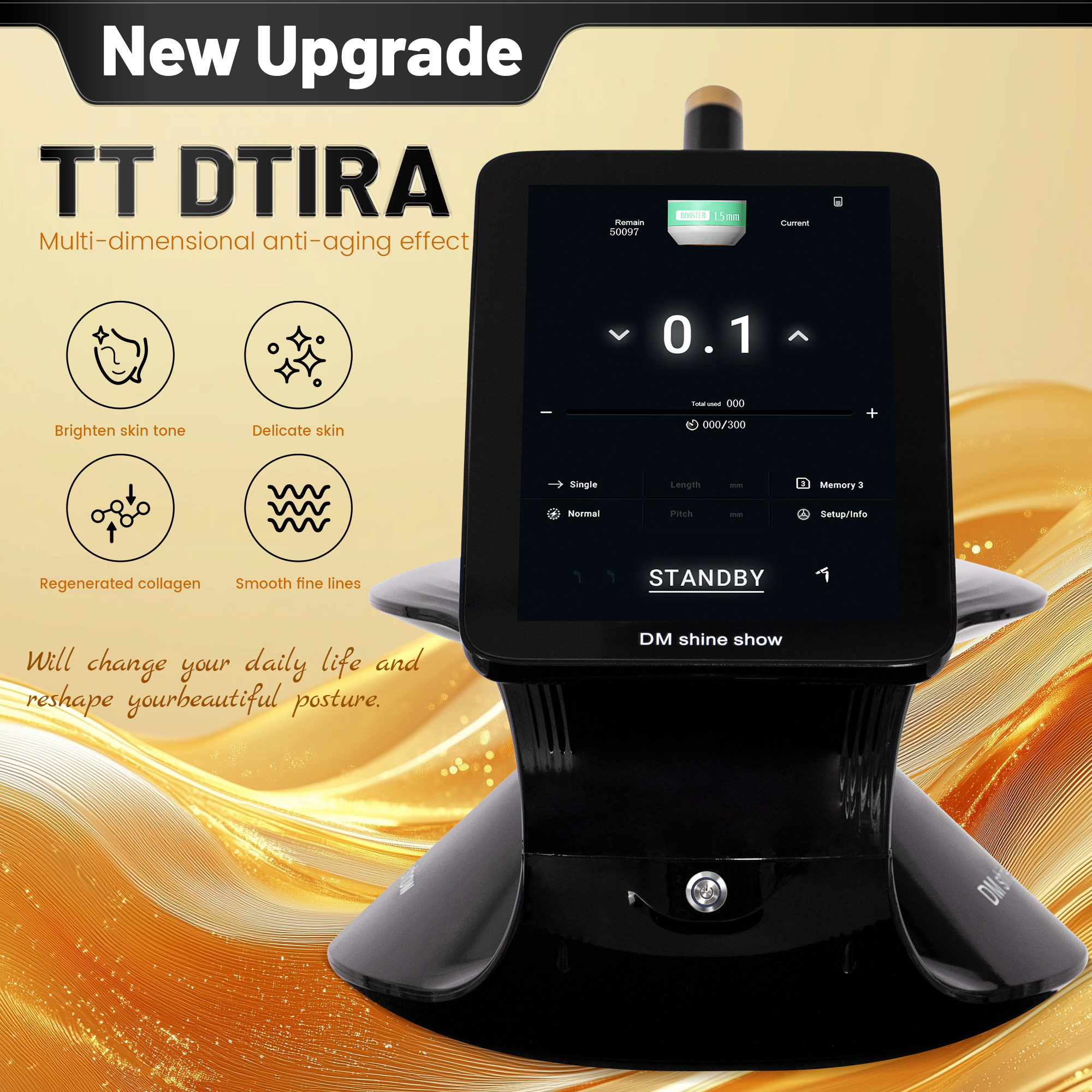 13.3 "TT Double Lift Facial Lift Body Lift Skin Firming Anti-aging Skin Rejuvenation Firming Portable Machine