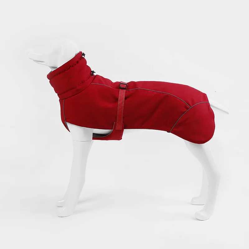 Warm Winter Big Dog Clothes High Quality Pet Jacket Coat for Medium Large Dogs Weimaraner Greyhound Boutique Clothing OutfitsW251017