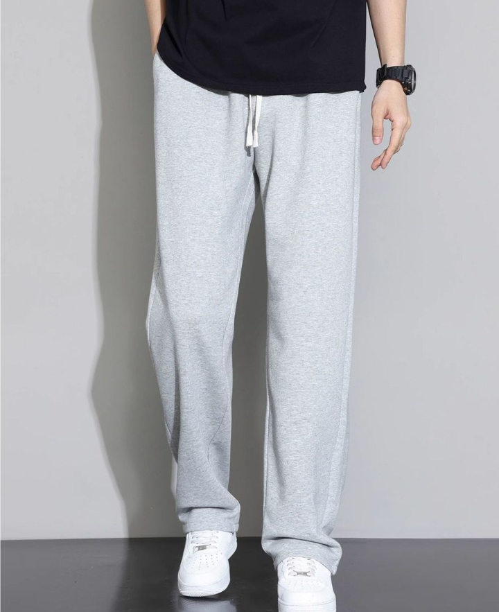 Modern Fashion Mens Loungewear with Elastic Fabric Versatile Cotton Mix Trousers