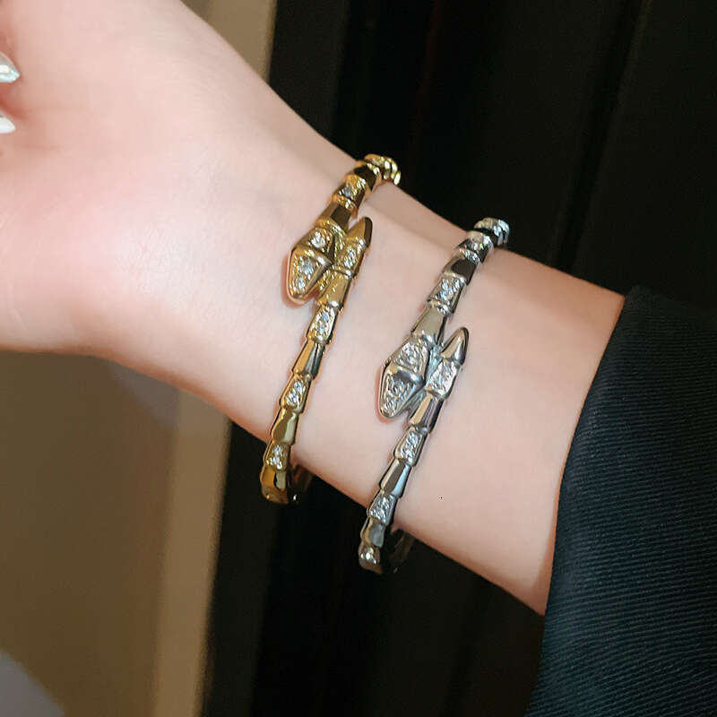 Bracelet Designer Luxury bangle jewelry Zircon Flower Double Layer Open Bracelets for Women men copper plated with 18K gold silver Fashion Unique Fest