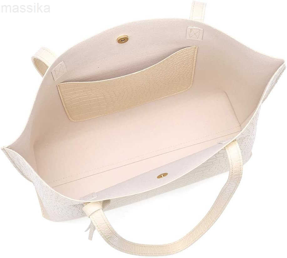 Womens Soft Faux Leather Tote Shoulder Bag from Big Capacity Tassel Handbag M251017