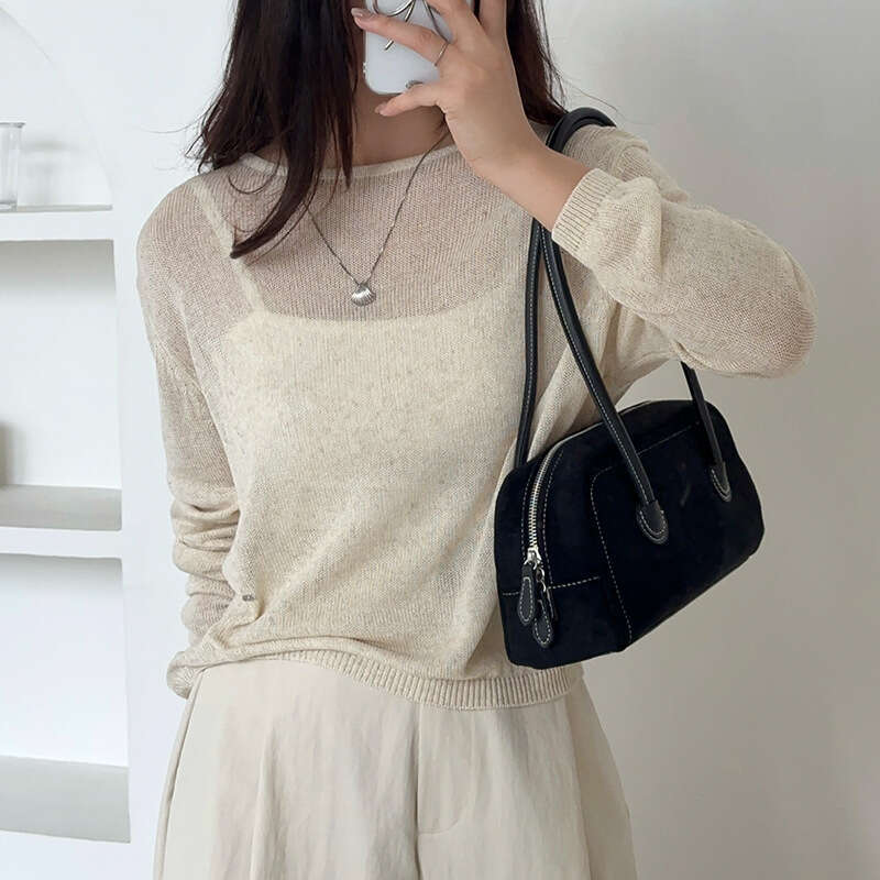 Fashion New Suede Niche High-End Baguette Large Capacity Versatile Shoulder Bag For Women B5