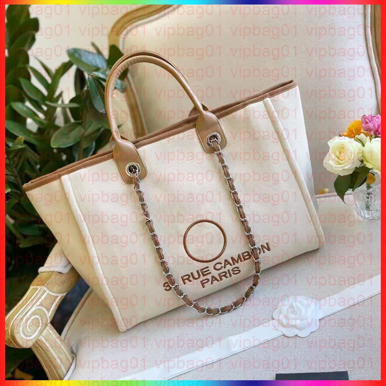 10A Luxury Designer Bag large tote Beach Bags Shoulder bag Woman Fashion Crossbody tote bag shop travel lady handbags Top quality chain clutch bag 02