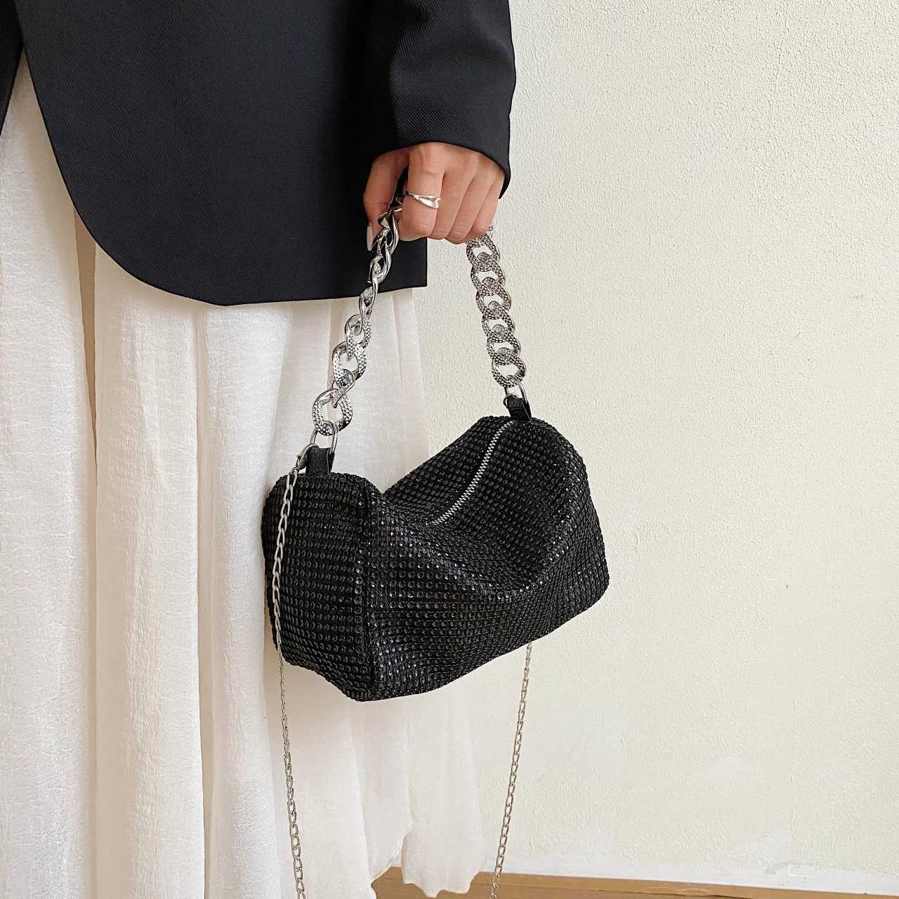 2025 Fall Trendy Women Shoulder Bag Bright Dinner Party Purse Fashion Crossbody Handbag Z251017