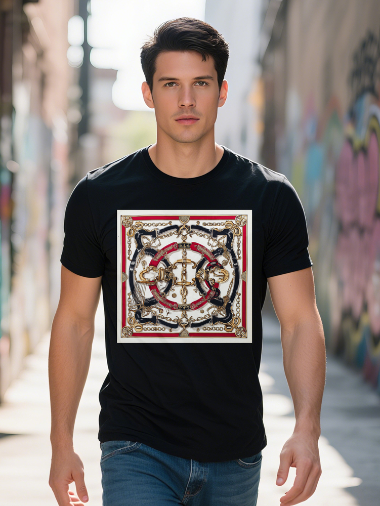 Graphic Regular Fit Linen Blue Purple Party Summer XXXL Lightweight Touch Men's Jersey