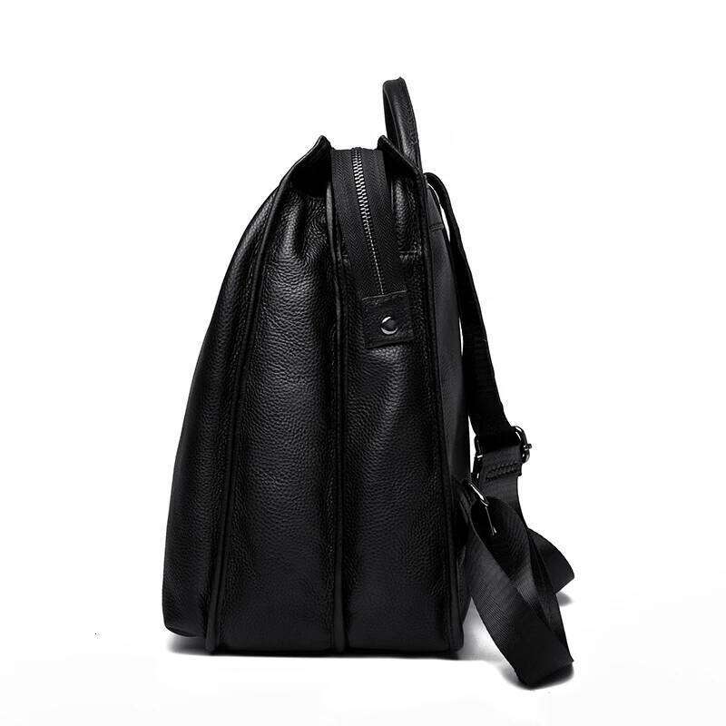 100% Genuine Leather Stylish Backpack Women Large Capacity Travel Rucksack New Knapsack For Ladies Satchel Schoolbag