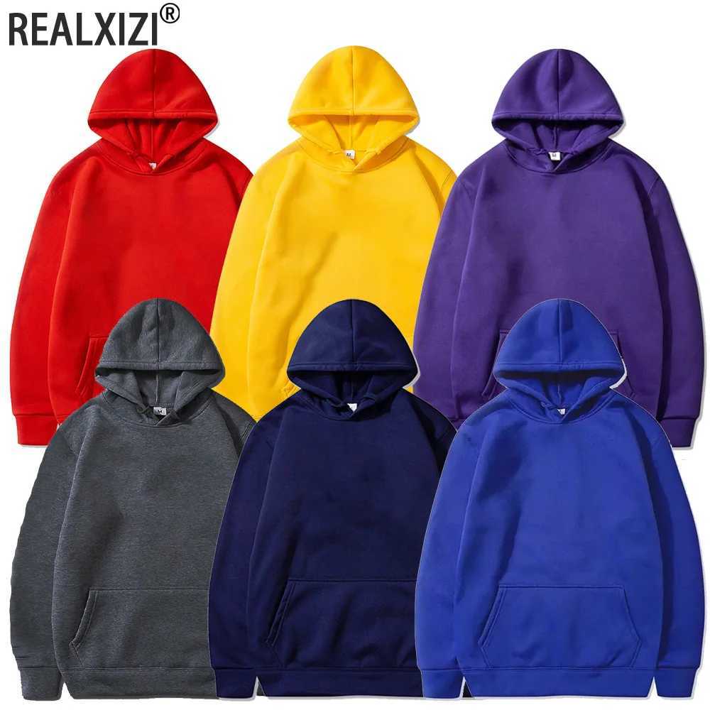 Mens Hoodies Pullover Spring Autumn Casual Hoodie Sweatshirts Solid Color Hoodies Oversize Black Sweatshirt Male Top Z251017