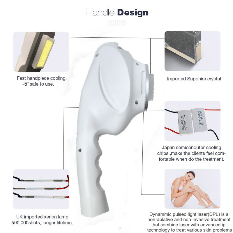 Nd yag laser elight ipl hair removing machine picosecond tattoo q switch e light rf wrinkle removal spa device 3 in 1