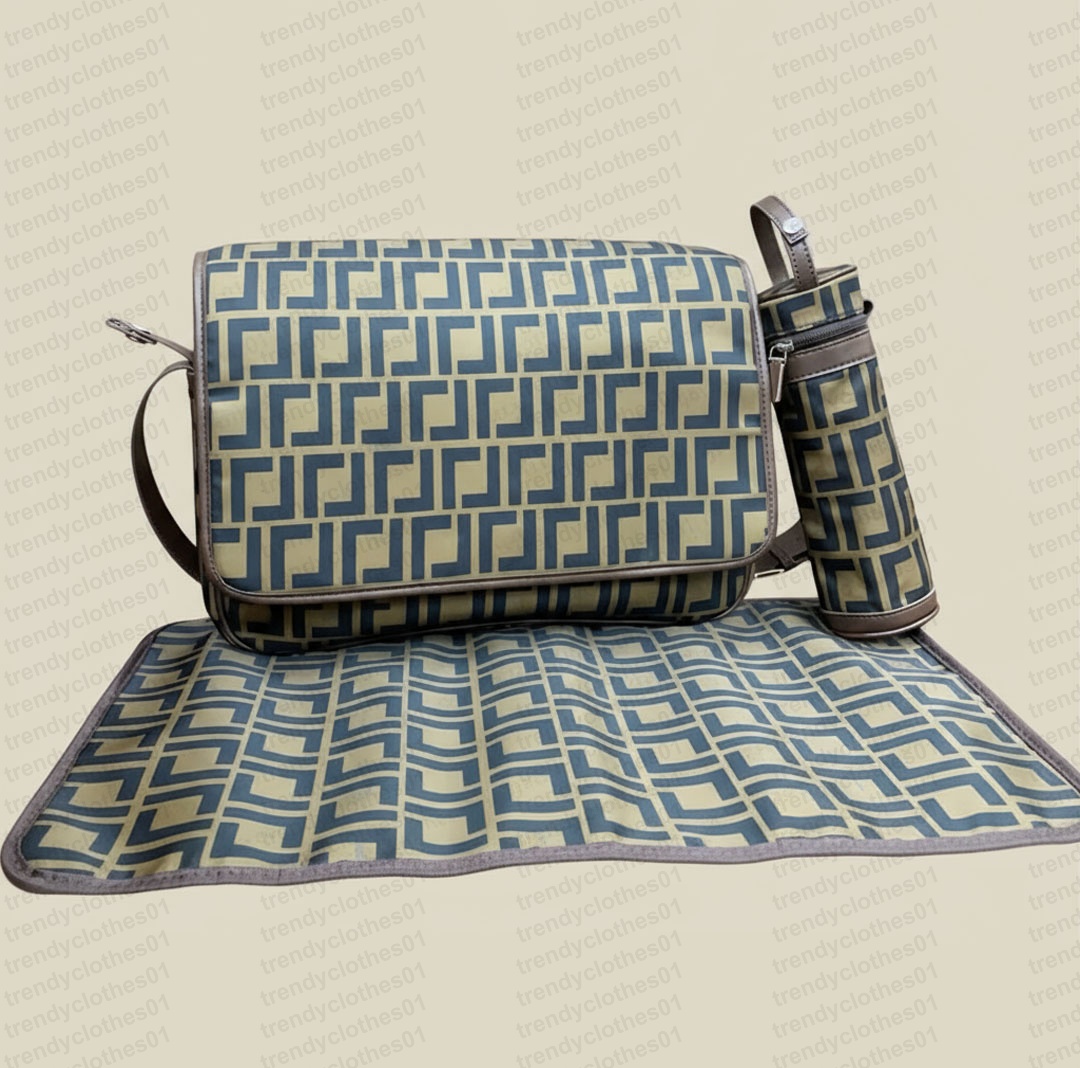 2026 Baby diaper bags nappy bag fashion designer shoulder bag luxury mummy large diapering pram bag nylon change changing bags babies carrier mat bottle holder