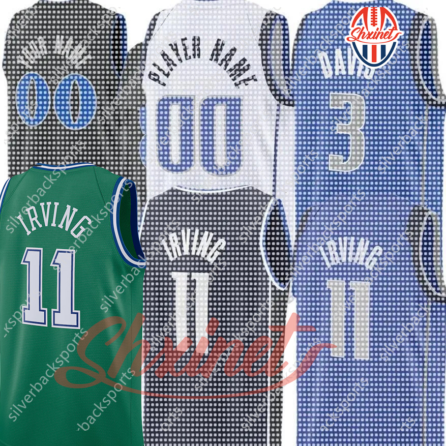 2025-26 Hardwood Classic Basketball Jersey 11 Irving Anthony 3 Davis Daniel 21 Gafford Klay 31 Thompson Cooper 32 Flagg Dwight 7 Powell