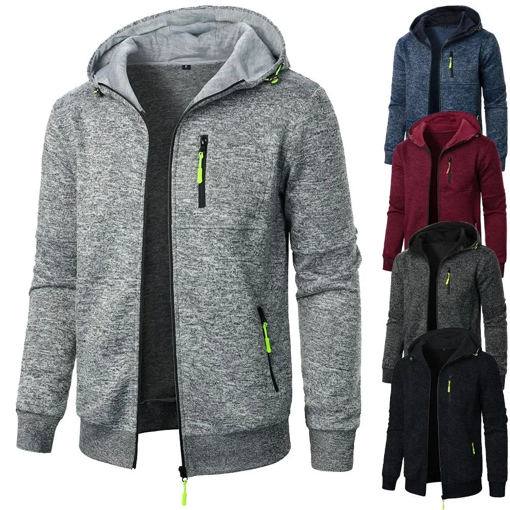 Mens Casual Sweatshirts Hooded Sweatshirt Slim Fit Sportswear Autumn Jacket for Men Tracksuit Streetwear Jackets 251017