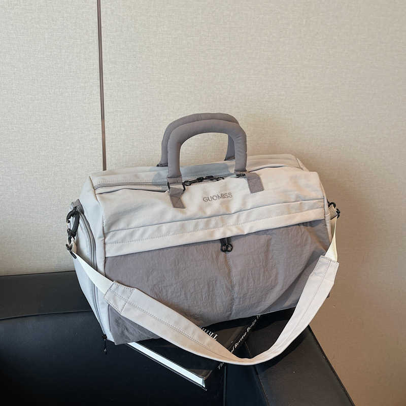 New Travel Bag Large Capacity Short Distance Luggage Bag Sports Fitness Bag Swimming Out Storage Bag Travel Boarding Bag 250415