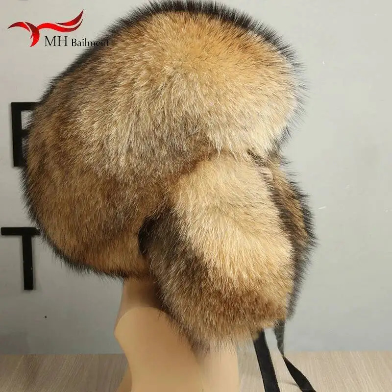Full Hair Fox Mao Leifeng Hat Men And Women Earmuffs Keep Warm Thickening Northeast Hat Genuine Leather Real fur 251009