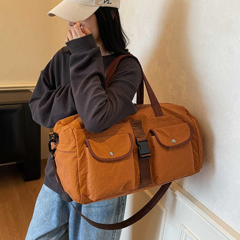 Large Capacity Handheld Travel Bag Simple Unisex Fitness Yoga Bag Dry Wet Separation Travel Luggage Bag 250415