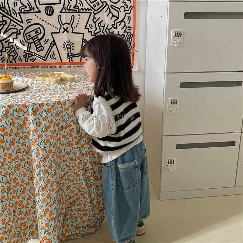 Spring Autumn Casual Baby Boys Girls Jeans Pants Kids Cotton Casual Children Fashion Trousers Denim Toddler ClothesT251017