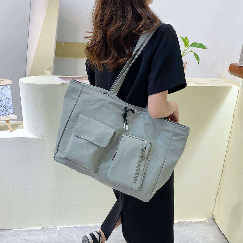 2024 New Single Shoulder Crossbody Large Capacity Tote Trendy Fashionable Commuter Simple Casual Shopping Bag for Women