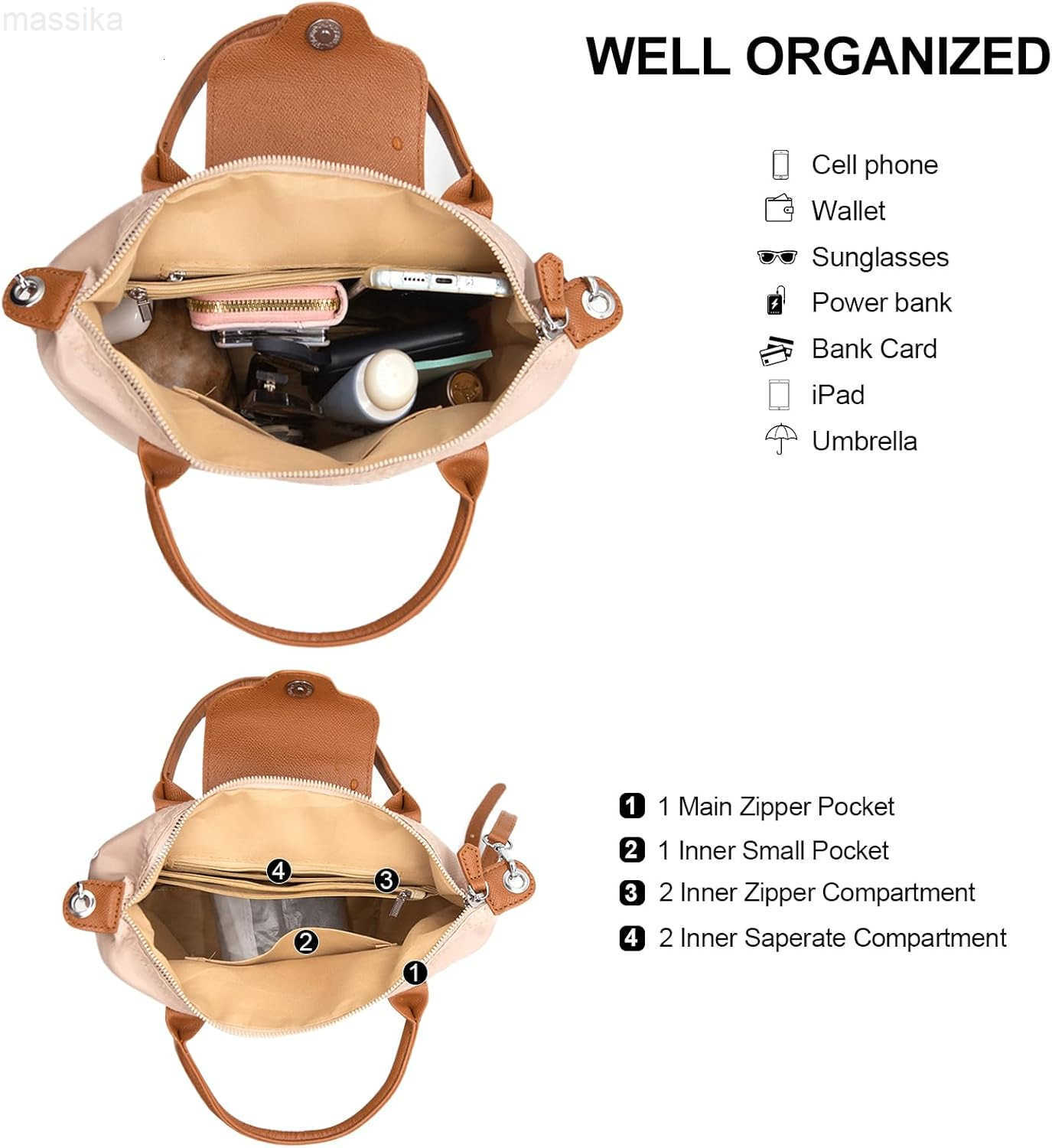 Mini Crossbody Bag for Women Casual Lightweight Small Nylon Tote Bag Ladies Shoulder Purses Handbags With Strap M251017