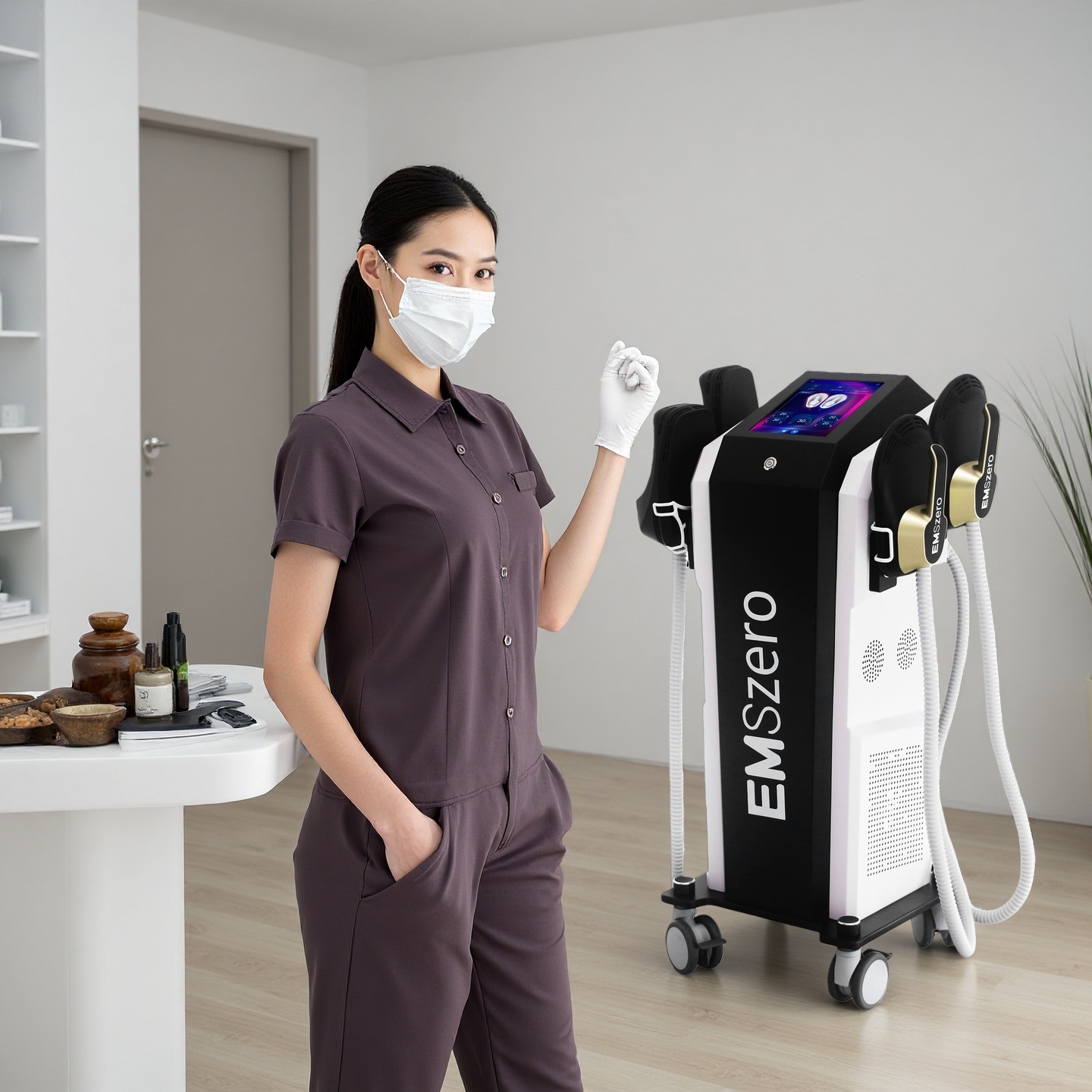 EMSzero EMS Sculpting EMS sculpt Machine Weight Loss Slimming Products Electro Magnetic Stimulation Body Sculpting And Muscle Building EMS Muscle Stim