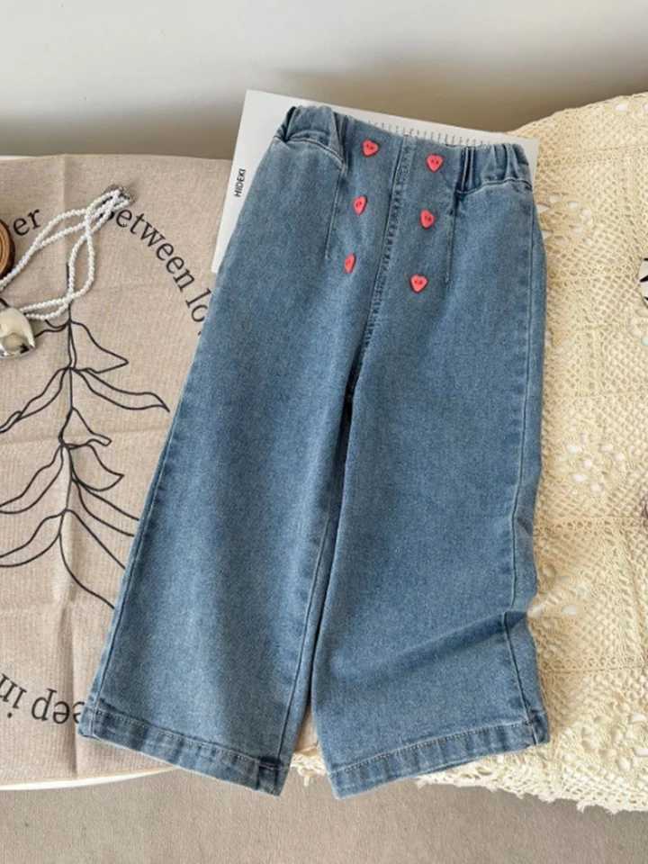 Girls Jeans Spring Autumn 2025 Children Fashion Denim Pants For Baby Girl Clothing Casual Trousers Kids Long Leggings Outfits 7YT251017