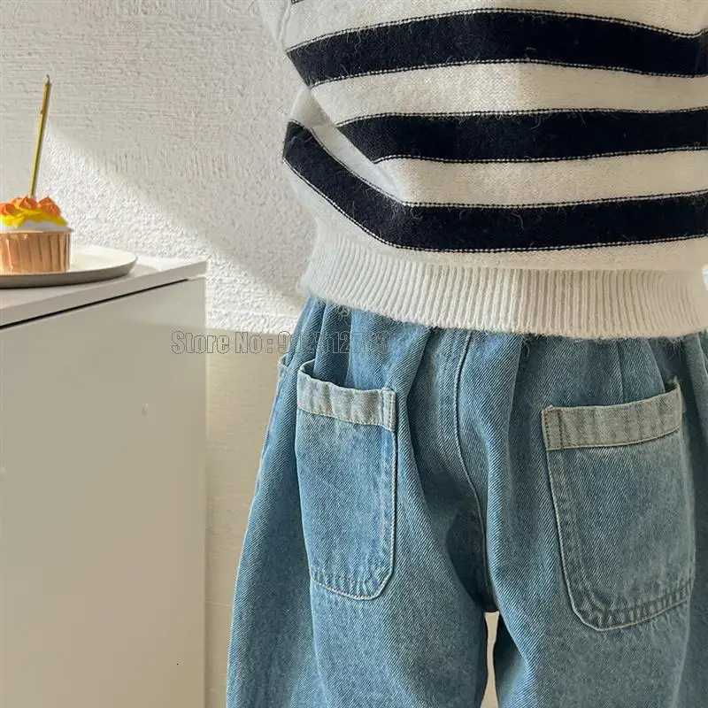 Spring Autumn Casual Baby Boys Girls Jeans Pants Kids Cotton Casual Children Fashion Trousers Denim Toddler ClothesT251017