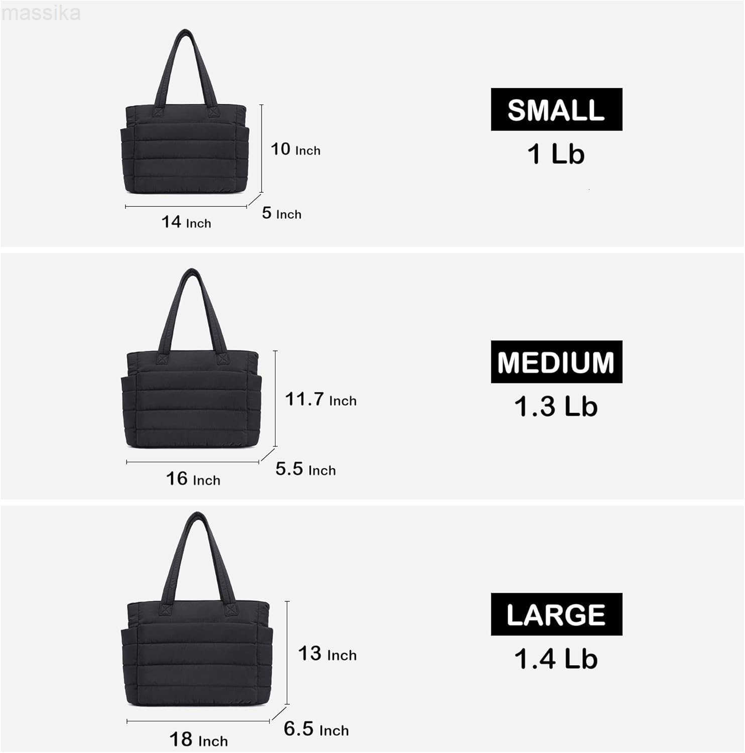 Puffy Tote Bag for Women Quilted Work Bag Nurse Bags Womens Handbags for Travel M251017