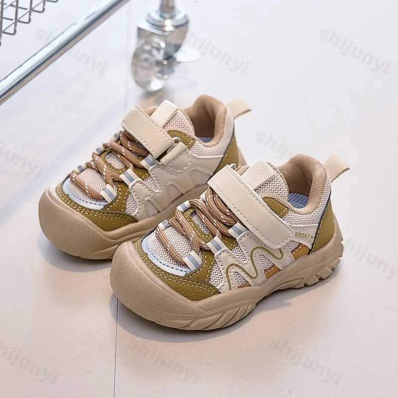 Children Running Shoes Kids Casual Shoes Breathable Soft Bottom Round Toes 2025 New Fashion Boys Girls Nonslip Sports ShoesT251017