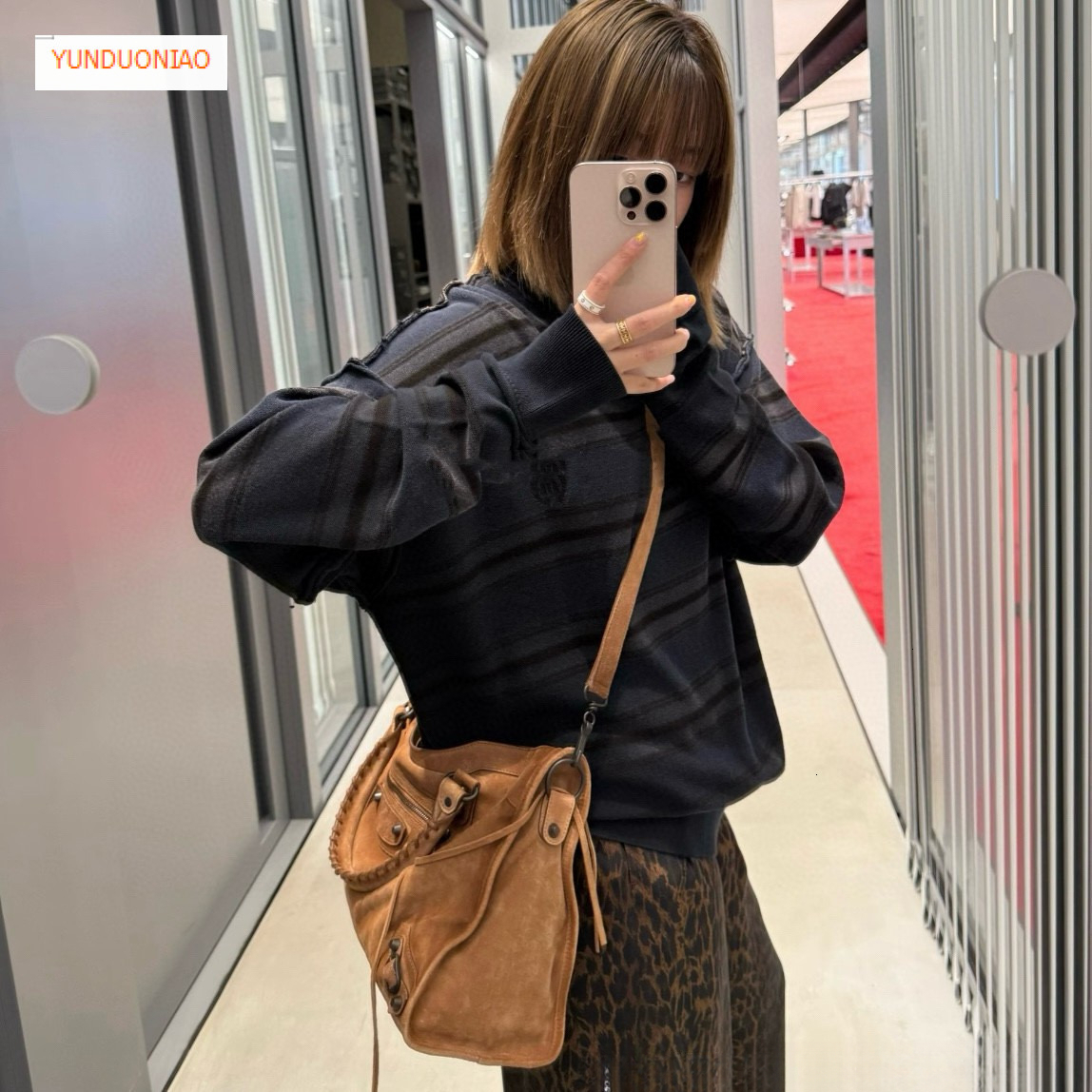 New luxury handbag autumn and winter designer bag new rivet motorcycle bag spicy girl large capacity women's shoulder crossbody bag