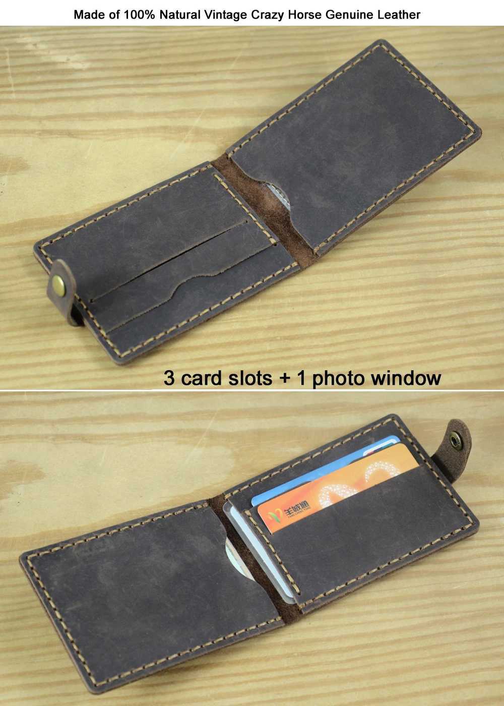 luxury Handmade Genuine Leather Card Holder Driving License Cover Badge Sleeve Name Card Driver Case Photo ID HolderW251017