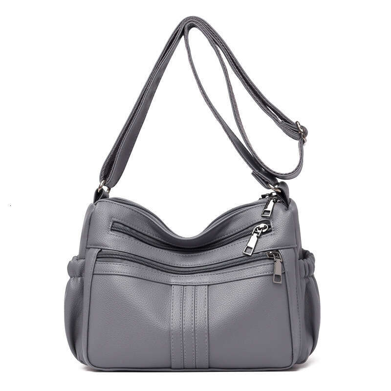 Fashion Mom New Women's PU Soft Leather Texture Crossbody Large Capacity Simple Casual Shoulder Bag,designer bag Luxury Bag bag tote bag