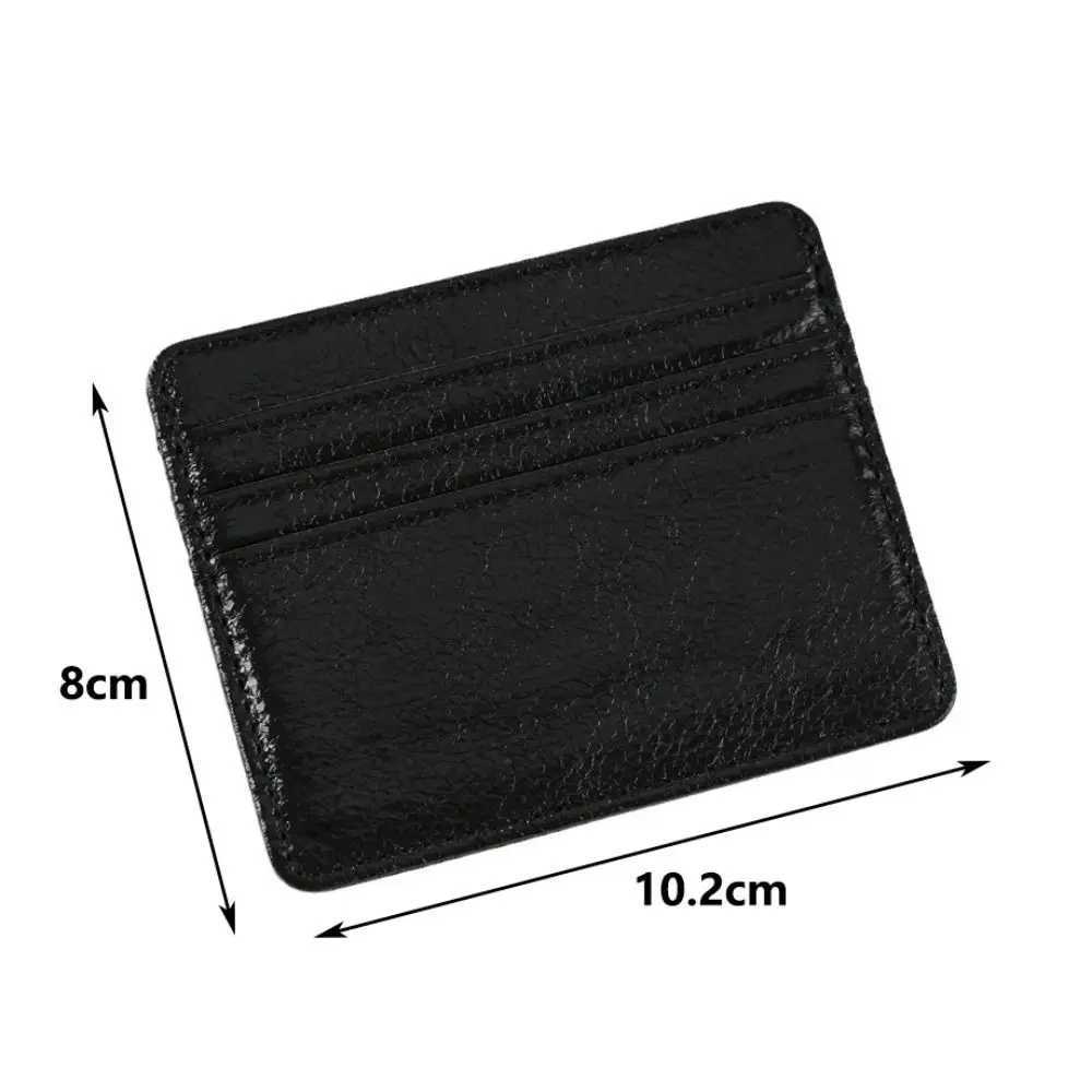 Universal Multicard Slot Card Case PU Leather Ultra Thin Card Holder Simple Leather Purses Men WomenW251017
