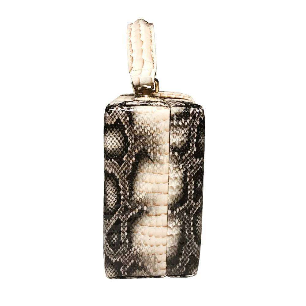 XIYUAN Snake Patter Clutch Evening Women Handbag Party Wedding Clutch Purse Fashion Pearl Shoulder Bags Crossbody Bag