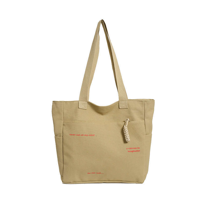 2025 New Commuting Large Capacity Single Shoulder Canvas for Women Korean Version Versatile Handheld Tote Bag