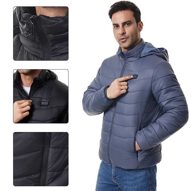 4Control 27Zone Heated Jacket for Men and Women Warm Heating Jacket for Winter Thick Skiing Heated Warm Coat Power Bank Not Included H251017