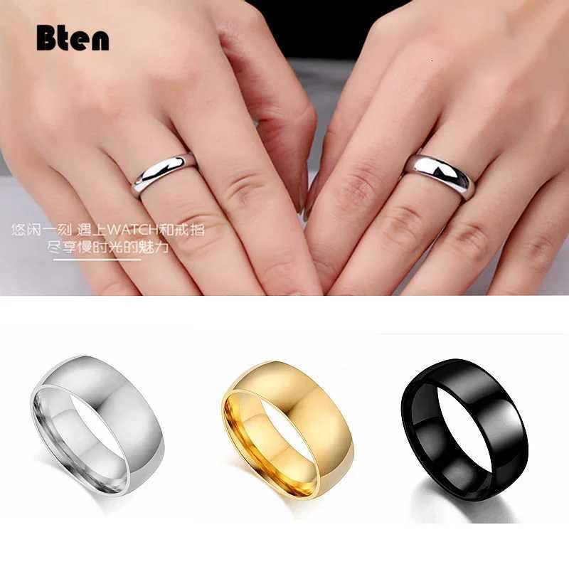 Bten Tungsten Ring For Women Men 4mm6mm8mm Original Color Classic Wedding Jewelry Smooth PolishingW251017